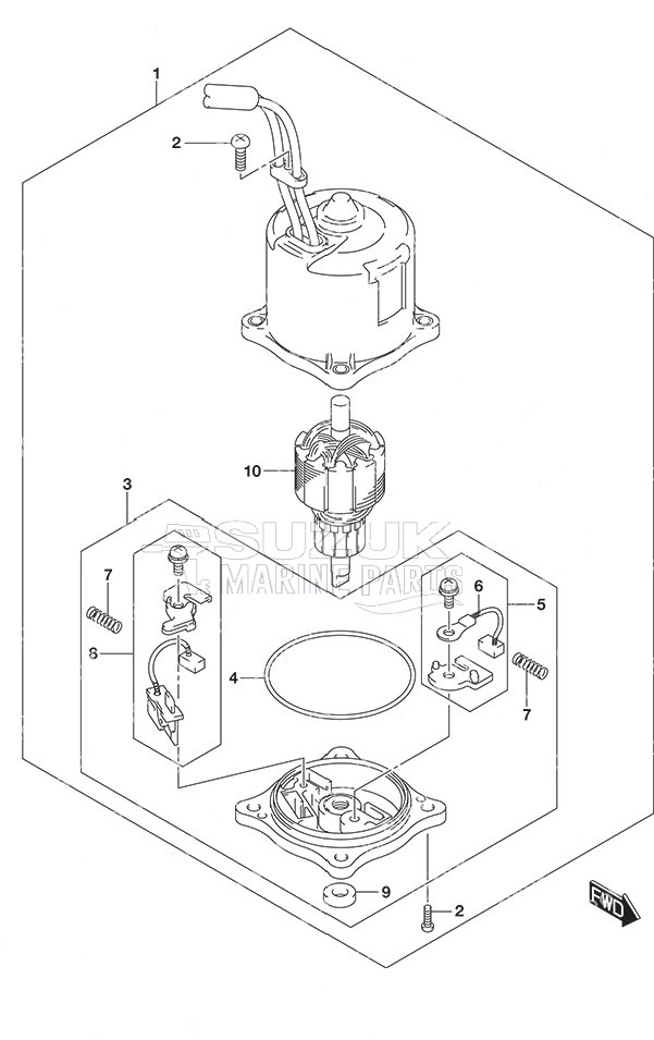 PTT Motor SS Model w/Transom (L)