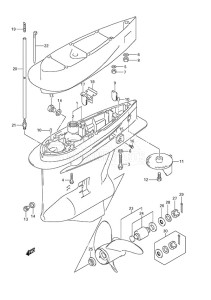 DF 250 drawing Gear Case