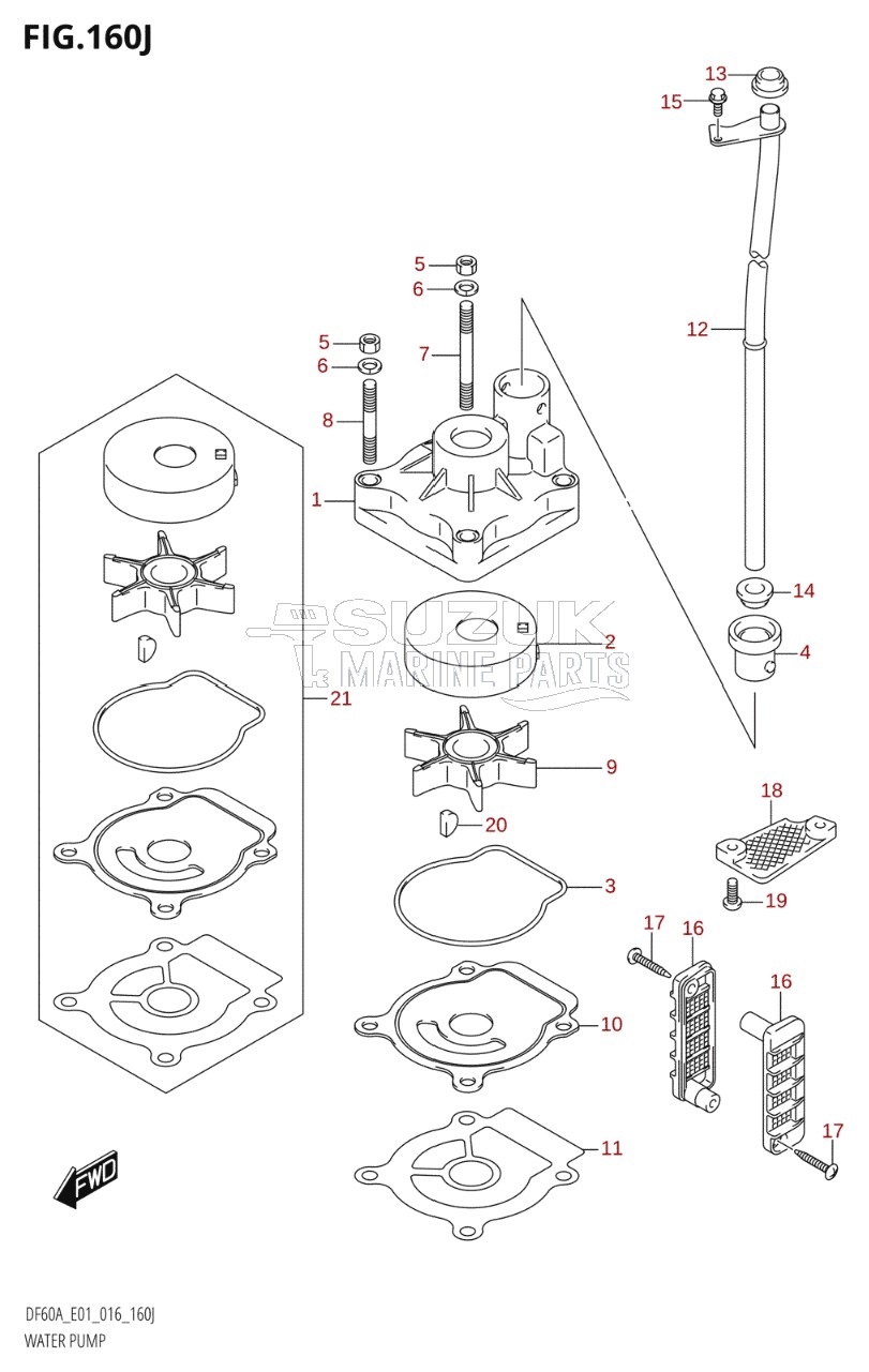 WATER PUMP (DF60AQH:E01)