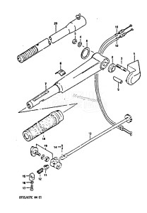 DT65 From 06502-705017 ()  1987 drawing HANDLE (DT55H)