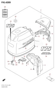 DF150Z From 15001Z-680001 (E01 E40)  2006 drawing ENGINE COVER ((DF175T,DF175Z):(K10,011))