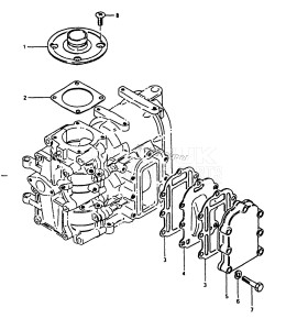 DT9.9 From 0992-001001 ()  1986 drawing EXHAUST COVER