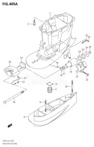 DF300Z From 30002Z-010001 (E01 E40)  2010 drawing DRIVE SHAFT HOUSING