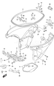 DF 30A drawing Side Cover Remote Control w/Power Tilt