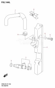 DF40A From 04004F-710001 (E34-Italy)  2017 drawing FUEL INJECTOR (DF60ATH:E01)