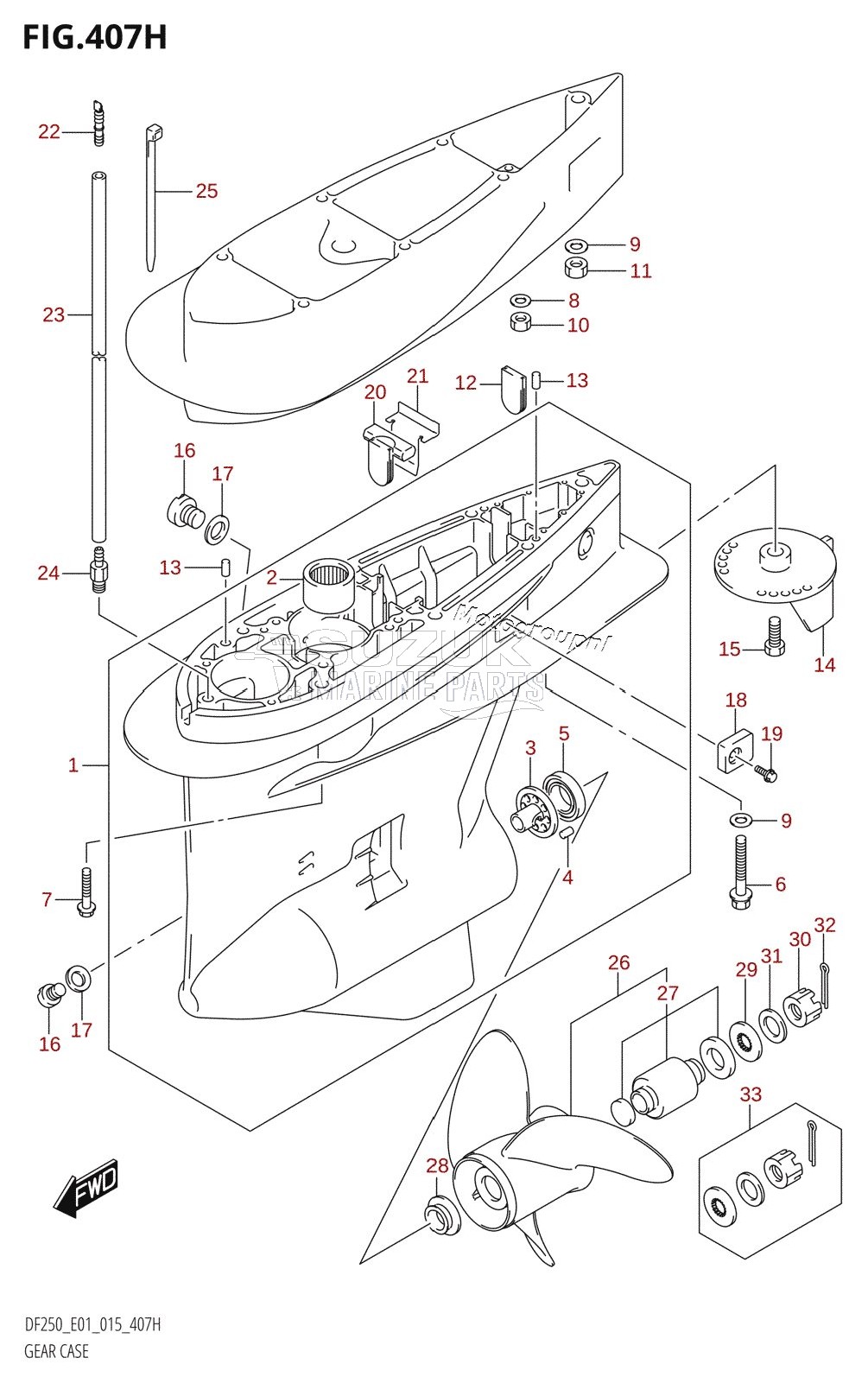 GEAR CASE (DF225Z:E40)