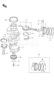 DF 250 drawing Crankshaft SS Model