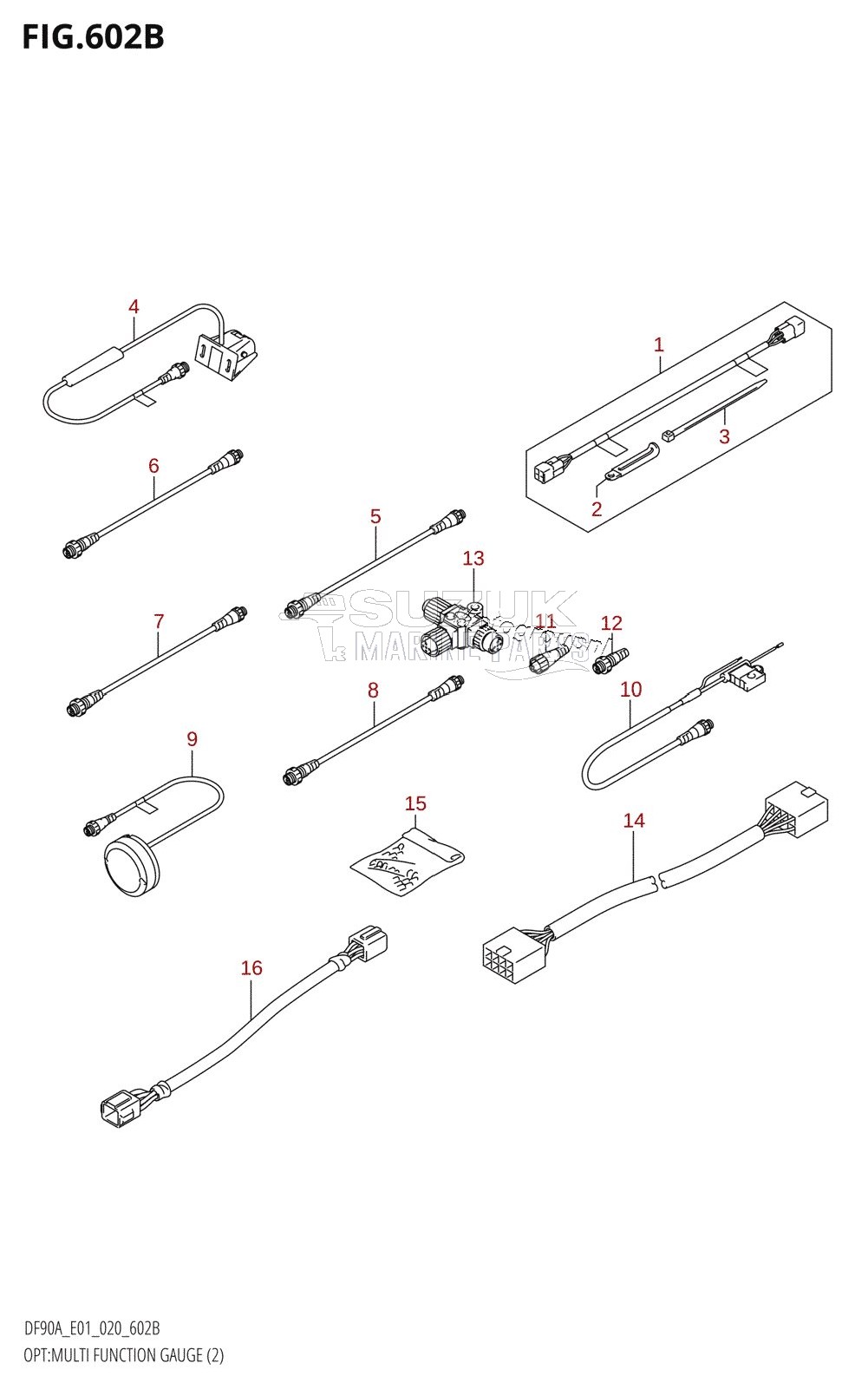 OPT:MULTI FUNCTION GAUGE (2) (DF90AWQH)