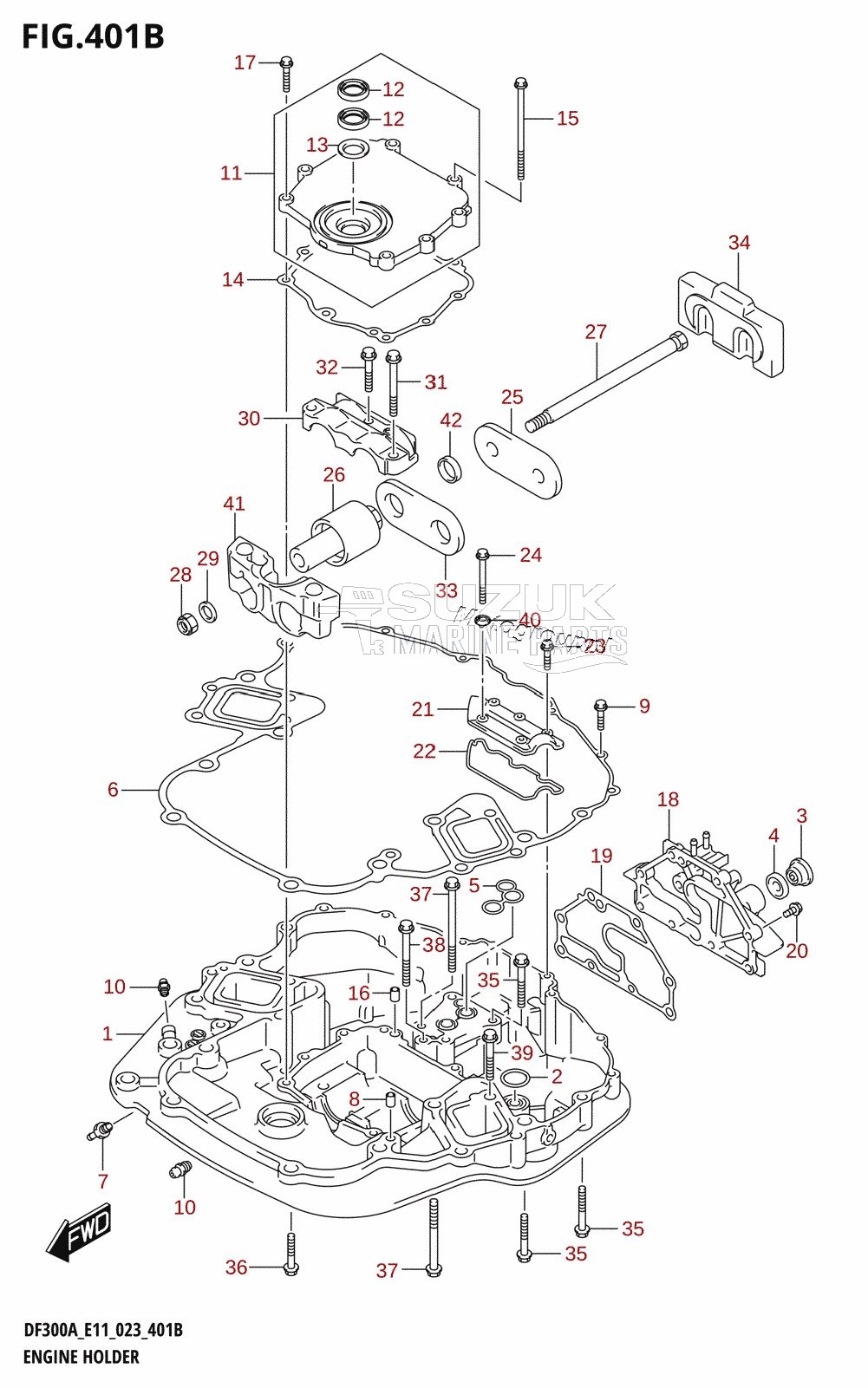 ENGINE HOLDER (DF250ATSS)