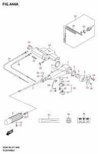 DF9.9B From 00995F-710001 (P03)  2017 drawing TILLER HANDLE (DF9.9B:P03)