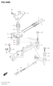 DF150ZG From 15002Z-510001 (E03)  2015 drawing THROTTLE ROD (DF175Z:E03)