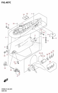 DF300A From 30002P-240001 (E11)  2022 drawing GEAR CASE (E03:DF250ATSS)