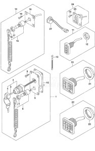 Outboard DF 175AP drawing Switch