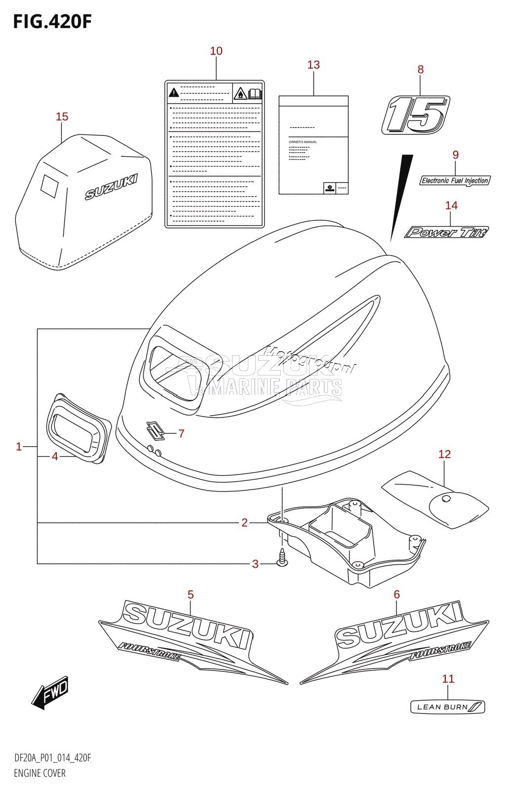 ENGINE COVER (DF15ATH:P01)