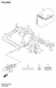 DF15A From 01504F-510001 (P01)  2015 drawing TILLER HANDLE (DF9.9B:P01)