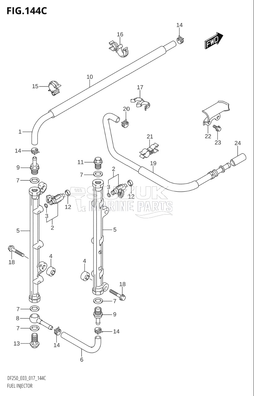 FUEL INJECTOR (DF225T:E03)