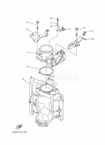 FL225FETX drawing THROTTLE-BODY