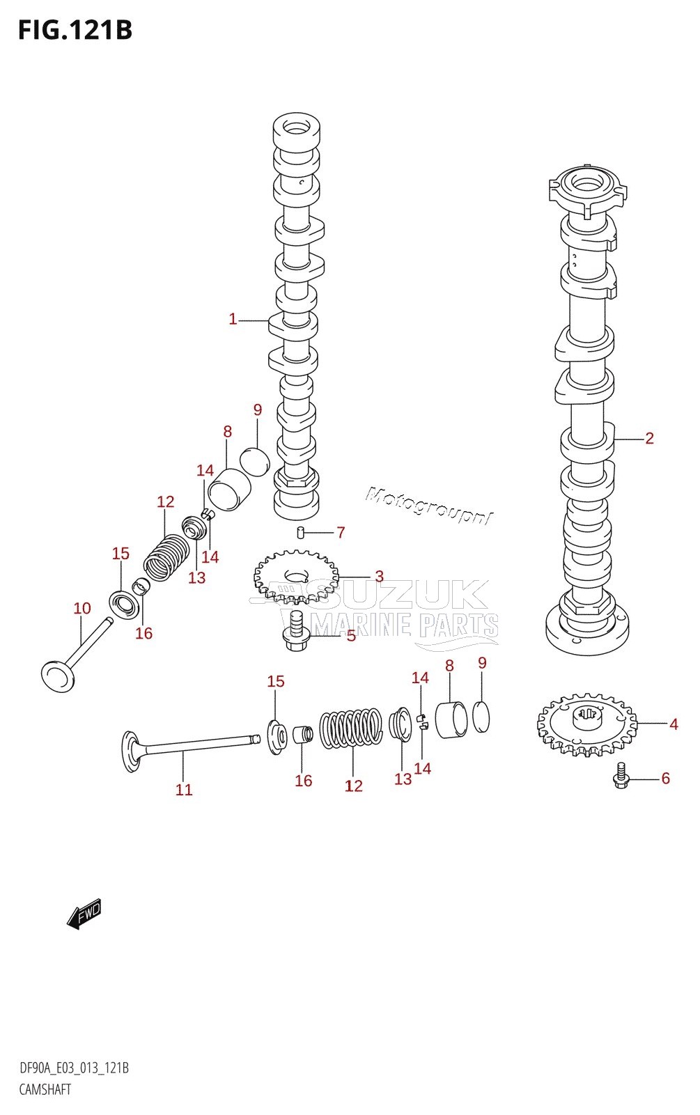 CAMSHAFT (DF80A:E03)