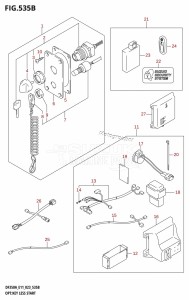 DF350A From 35001F-140001 (E11)  2021 drawing OPT:KEY LESS START (DF300B:(020,021))