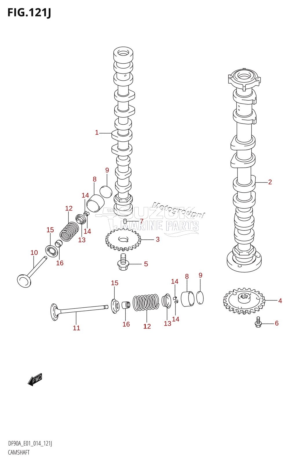 CAMSHAFT (DF90ATH:E01)