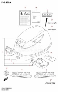 DF9.9B From 00995F-140001 (E01 P01   -)  2021 drawing ENGINE COVER ((DF9.9B,DF9.9BR,DF9.9BT,DF9.9BTH):020)