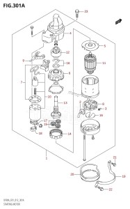 DF70A From 07003F-310001 (E01 E40)  2013 drawing STARTING MOTOR