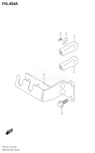 00994F-140001 (2021) 9.9hp E01-Gen. Export 1 (DF9.9A  DF9.9AR) DF9.9A drawing REMOCON CABLE HOLDER (DF8AR)