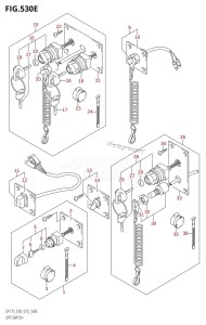 DF175ZG From 17502Z-510001 (E03)  2015 drawing OPT:SWITCH (DF175T:E03)