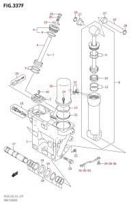 DF225T From 22503F-210001 (E03)  2012 drawing TRIM CYLINDER (DF250Z:E03:(X-TRANSOM,XX-TRANSOM))