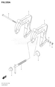 00252F-410001 (2014) 2.5hp P03-U.S.A (DF2.5) DF2.5 drawing CLAMP BRACKET