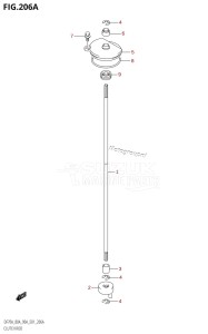 DF80A From 08002F-110001 (E01 E40)  2011 drawing CLUTCH ROD