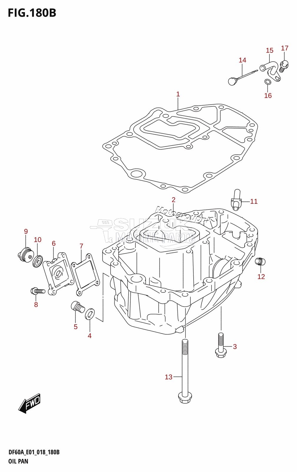 OIL PAN (DF40AQH,DF40ATH,DF50ATH)