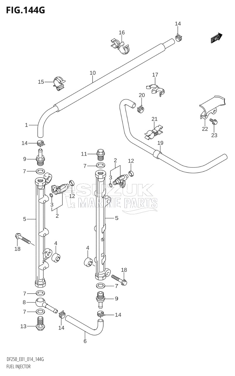 FUEL INJECTOR (DF225Z:E01)