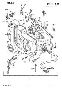 DT75 From 07501-402338 till 404156 ()  1984 drawing REMOTE CONTROL