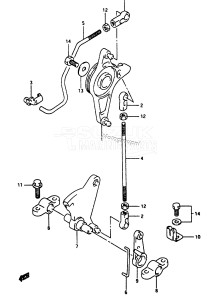 DT40 From 04003-011001 ()  1990 drawing THROTTLE CONTROL (DT40WK)