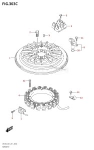 DF250Z From 25003Z-710001 (E40)  2017 drawing MAGNETO (DF200Z:E01)