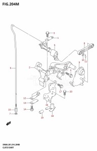 DF50A From 05003F-410001 (E01)  2014 drawing CLUTCH SHAFT (DF60ATH:E40)