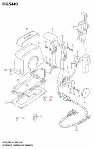 DF30A From 03003F-510001 (P01 P40)  2015 drawing OPT:REMOTE CONTROL ASSY SINGLE (1) (DF30AT:P01)