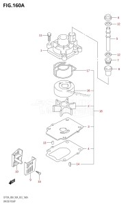 DF90A From 09003F-110001 (E03)  2011 drawing WATER PUMP