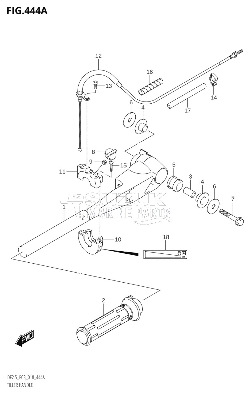 TILLER HANDLE