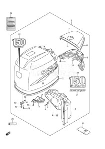 Outboard DF 150 drawing Engine Cover