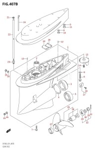 DF300 From 30001F-780001 (E01)  2007 drawing GEAR CASE (DF300Z)