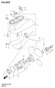 DF20A From 02002F-040001 (P40)  2020 drawing GEAR CASE (DF20A:P01)