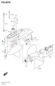 DF80A From 08002F-610001 (E01 E40)  2016 drawing GEAR CASE (DF70ATH:E40)