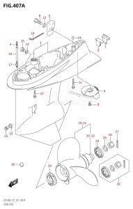 DF140AZ From 14003Z-710001 (E11 E40)  2017 drawing GEAR CASE (DF100AT:E11)