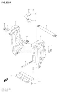 20002F-140001 (2021) 200hp E01 E40-Gen. Export 1 - Costa Rica (DF200T) DF200 drawing CLAMP BRACKET (L-TRANSOM)