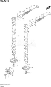 15004F-040001 (2020) 150hp E03-USA (DF150AST) DF150AST drawing CAMSHAFT (DF150AST)