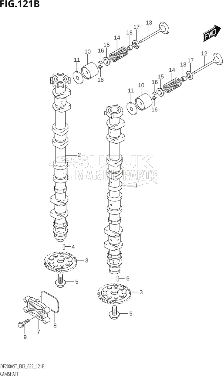 CAMSHAFT (DF150AST)