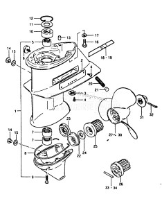 DT20 From 2002-100000 ()  1988 drawing GEAR CASE (G)