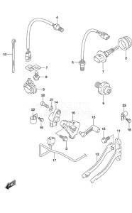 Outboard DF 150 drawing Sensor (Model: TG/ZG)